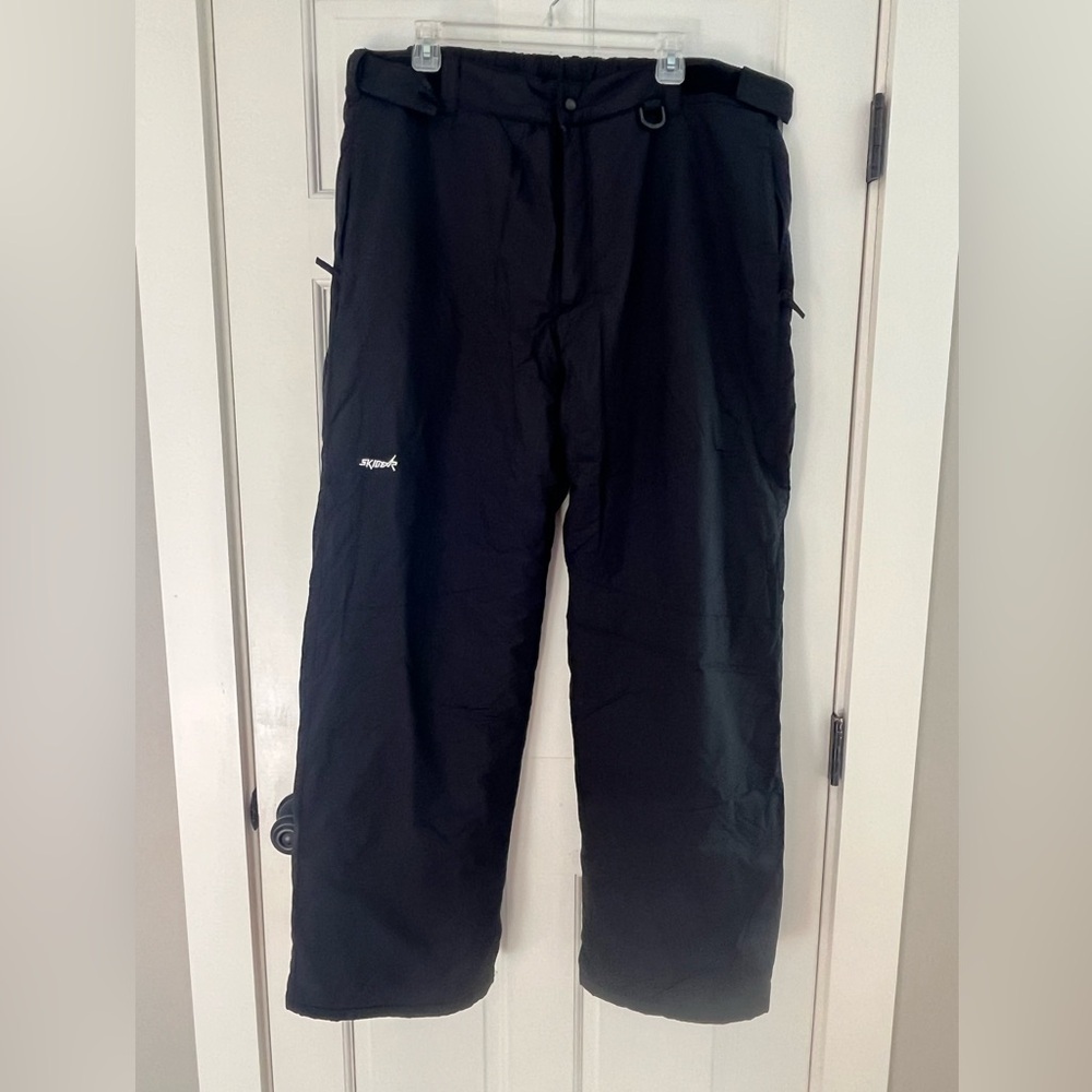 SkiGearMen's Pants Black Insulated Snow Ski Snowboard XXL 2XL